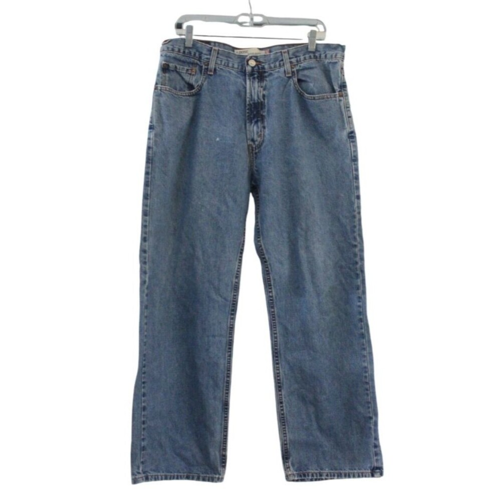 Vintage Levis 509 Loose Straight Red Tab Jeans Mens 35 x 30 Med Wash